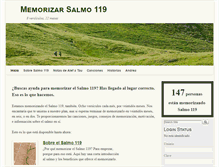 Tablet Screenshot of memorizarsalmo119.com